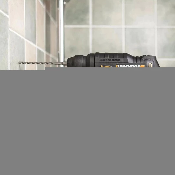 WORX WX390.9 20Volt 1.2J Profesyonel SDS-Plus Pnömatik Şarjlı Matkap + 8 Adet Uç + Mandren (Akü Dahil Değildir) - 8