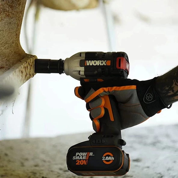 WORX WX272.9 20Volt 300Nm Kömürsüz Profesyonel Somun Sıkma (Akü Dahil Değildir) - 7