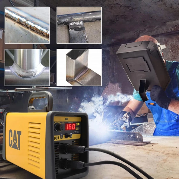 CAT DZ161T 160 Amper TIG LIFT/MMA Çanta Tipi Profesyonel Dijital İnverter Kaynak Makinesi + CAT DX37 Avuç Taşlama - 9
