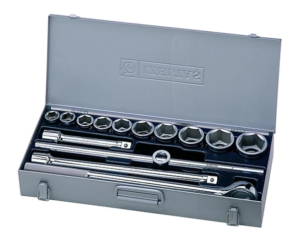 İzeltaş 1119 00 6114 3/4" Lokma Takımı Altı Köşe (14 parça mm) - 2