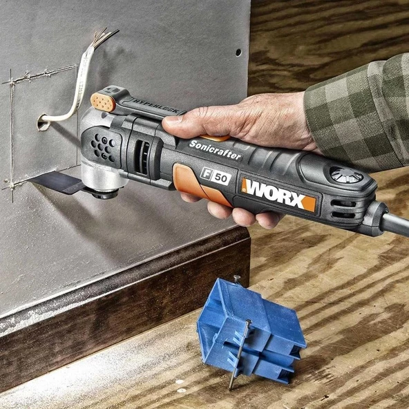 WORX WA4948 Çok Amaçlı Raspalama Makinası İçin 35x40mm Ahşap, Fiberglas, PVC Universal Kesme Bıçağı - 5