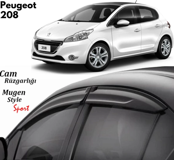 Peugeot 208 Uyumlu Cam Rüzgarlığı 2012-2018 arası uyumlu Mugen