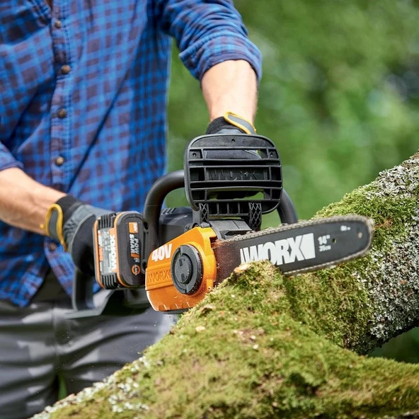WORX WG384E 40Volt 2.0Ah Li-ion 35CM Profesyonel Şarjlı Kömürsüz Zincirli Testere - 3