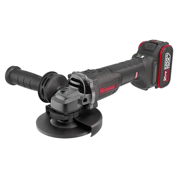 Kress KUH10.2 20Volt 4.0Ah. Li-ion Çift Akülü 125mm Kömürsüz Profesyonel Şarjlı Devir Ayarlı Avuç Taşlama - 3