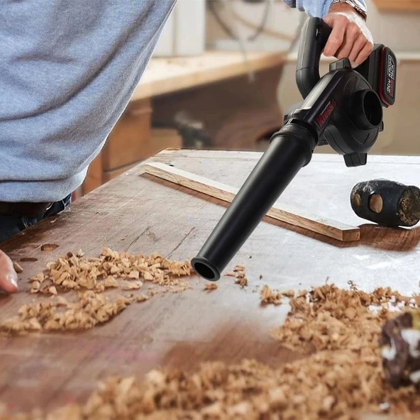 Kress KUF30.9 20Volt Profesyonel Devir Ayarlı Üfleyici + 5 Parça Aksesuar (Akü Dahil Değildir) - 7