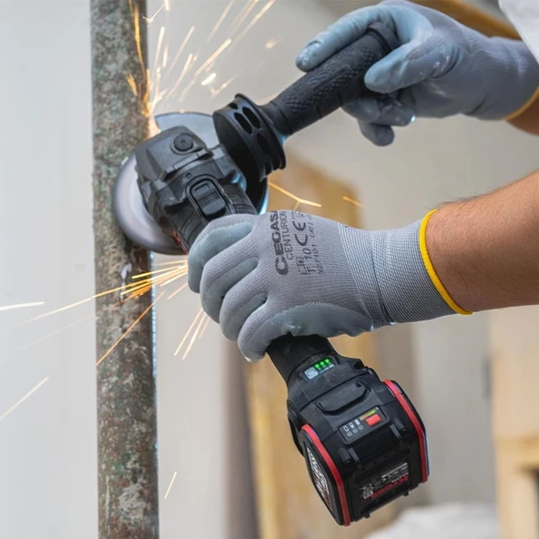 Kress KUH02.91 20Volt 115mm Kömürsüz Profesyonel Şarjlı Devir Ayarlı Avuç Taşlama (Akü Dahil Değildir) - 8