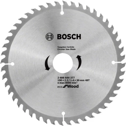 Bosch Eco For Wood Ahşap Daire Testere 190 X 2.2/1.4 X 30 mm 48 Diş