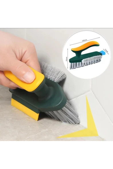 Saplı Çok Amaçlı Sert Temizlik Fırçası Fayans Lavabo Halı Banyo Temizleme Fırça - 4