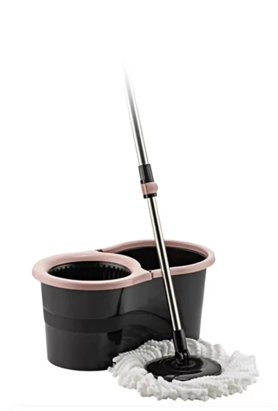 Sillgech 360 Smart Mop Jr. Black Siyah Temizlik Paspas Seti Pembe