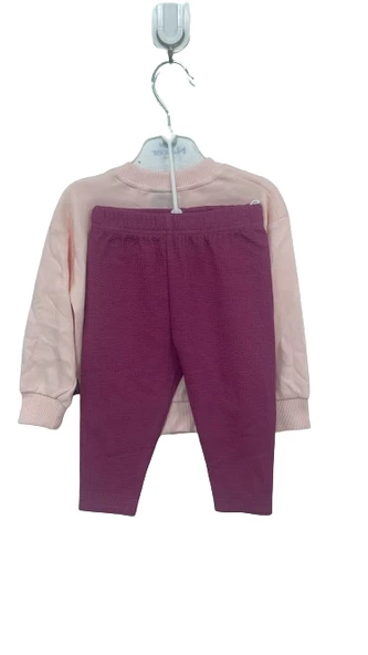 uğurböceğiçocuk Göz Tavşan Baskılı Kız Çocuk Takım 24613 - 10