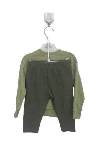 uğurböceğiçocuk Göz Tavşan Baskılı Kız Çocuk Takım 24613 - 5