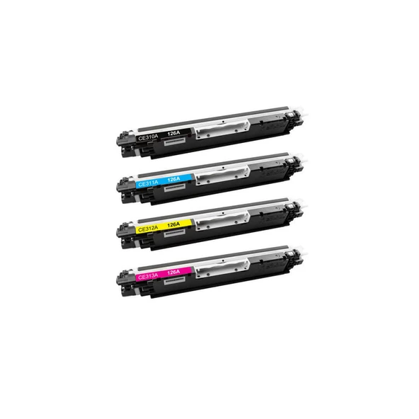 Hp CE865A Yazıcı Uyumlu Muadil Toner 126A 4 Renk - 7