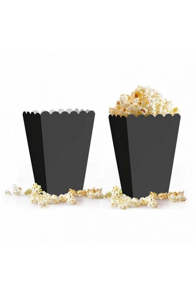 POPCORN KUTUSU SİYAH 8 li