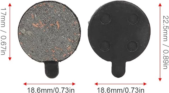 Onvo 012 X Plus Elektrikli Scooter Fren Balatası 4'lü - 2