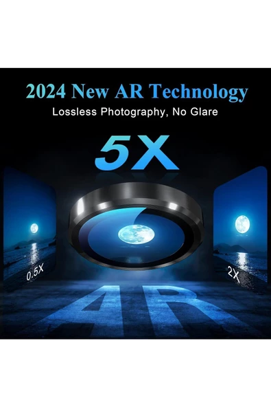 iPhone 16 Pro / 16 Pro Max Safir Dayanıklı Görüntü Kalitesini Bozmayan Safir Lens Koruyucu - 10
