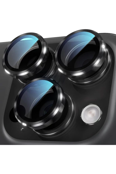iPhone 16 Pro / 16 Pro Max Safir Dayanıklı Görüntü Kalitesini Bozmayan Safir Lens Koruyucu - 9