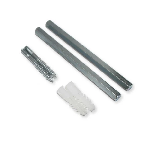 Kolay montaj gizli raf tutucu 8 mm çap x 10 cm boy 2 adet