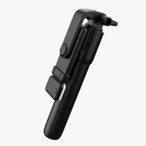 Selfie Çubuğu Işıklı Kablosuz Kumandalı Masaüstü Tripod Olabilen Telefon Tutuculu - 2