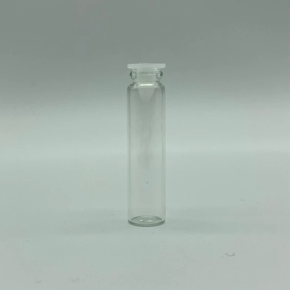 2 ml Mini Test Şişesi , 2 cc Plastik Tıpalı Cam Şişe , Test Şişesi x 20 Adet