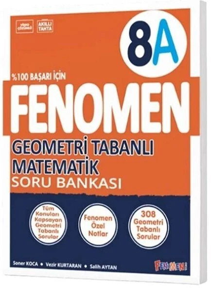 8. Sınıf Geometri Tabanlı Matematik A Fenomen Soru Bankası Fenomen Okul Yayınları