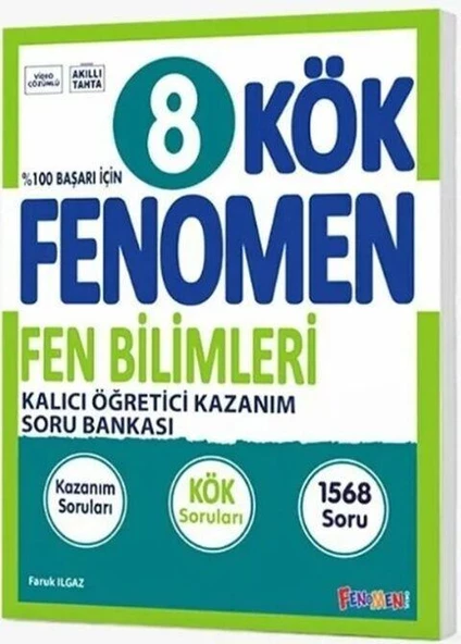 8. Sınıf Fen Bilimleri Fenomen KÖK Kalıcı Öğretici Kazanım Soru Bankası Fenomen Okul Yayınları