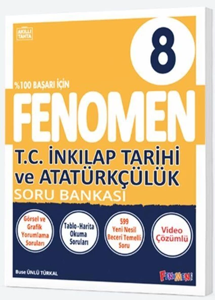 8. Sınıf T.C. İnkılap Tarihi ve Atatürkçülük Fenomen Soru Bankası Fenomen Okul Yayınları