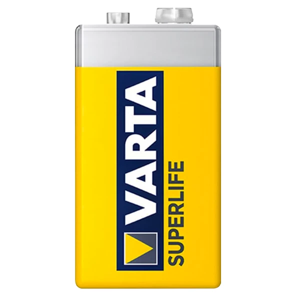 VARTA SUPERLIFE ÇİNKO 9 VOLT PİL (12Lİ PAKET FİYATI)