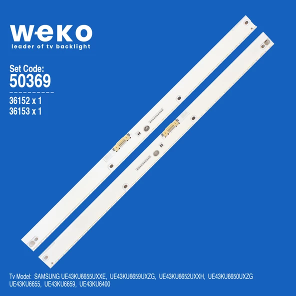 WKSET-5369 36152X1 36153X1 V6ER_430S 2 ADET LED BAR (48LED)