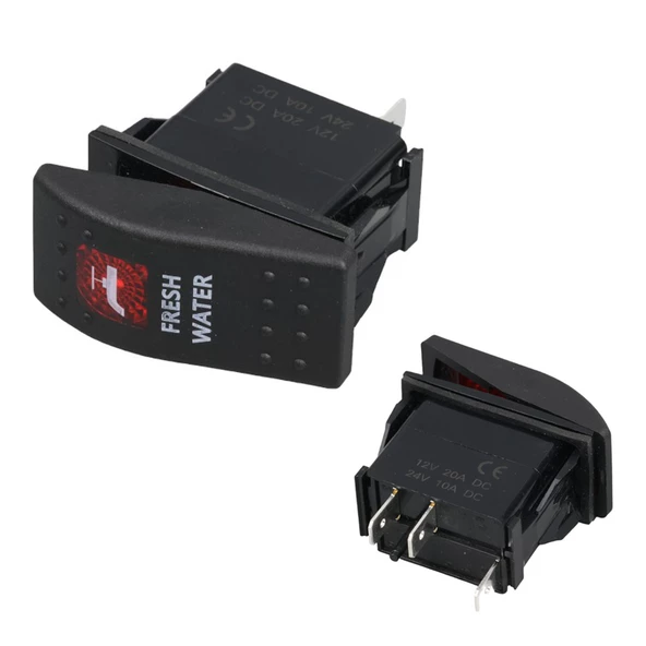 HİDRAFOR IŞIKLI 3P ON-OFF 12-24V MARIN SWITCH (IC-134M-S6)