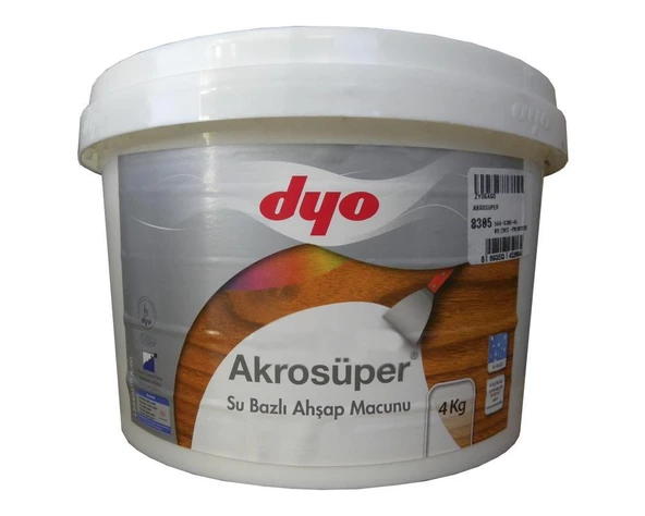 Dyo Akrosüper Ahşap Macunu 4 Kg