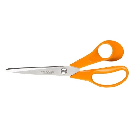 Fiskars 9853 M205 Kumaş Deri ve Karton Makası No: 8,5 inç / 21 cm - Paslanmaz Çelik