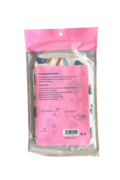2 Fonksiyonlu Peeling Banyo Vücut Masaj Eldiveni Banyo Duş Eldiveni | Eldiven Banyo Lif ve Kese Masaj Eldiven - 3
