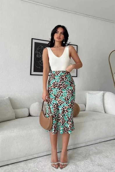 Kadın Merdiven Yaka Crop Triko Bluz - 8