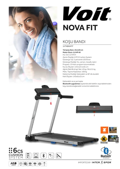 VOIT NOVAFIT KOŞU BANDI - 5
