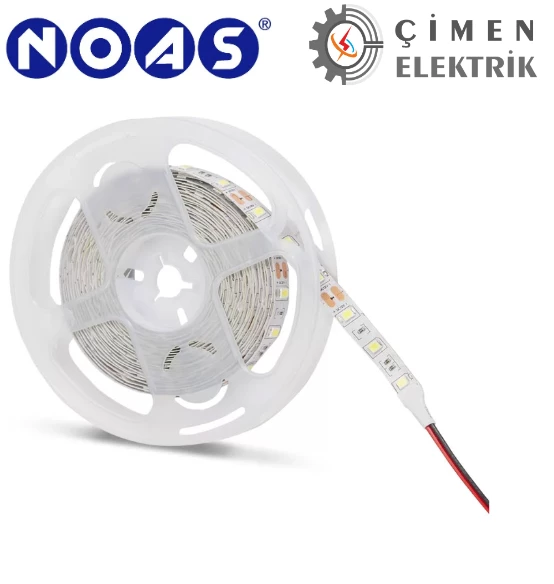 5 METRE NOAS YL40 4001 12V 3 Çipli İç Mekan Şerit Led 6400K Beyaz Işık