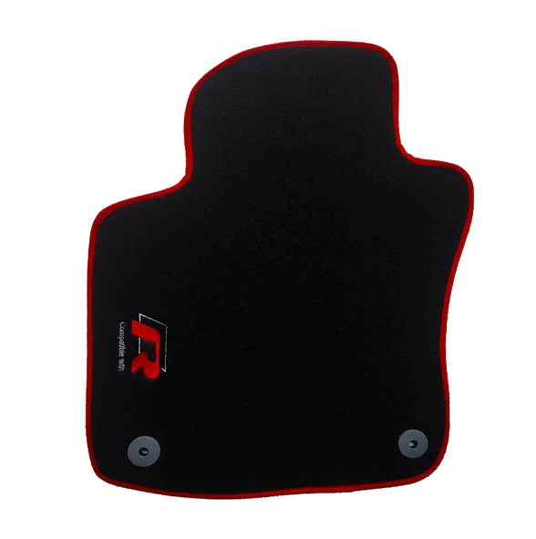 Rizline Volkswagen Golf 6 2009-2012 Halı Paspas R Logolu Kırmızı Kenarlı - 4