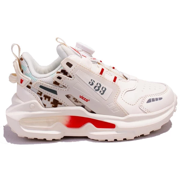 Vicco Code 346F24K329 Bej Ortopedik Günlük Erkek Çocuk Spor Ayakkabı - 2