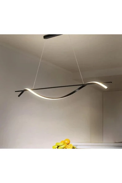 Demirkapı / 100 cm / Sarkıt Avize / Antrasit Gövde / 3 Renk Işık