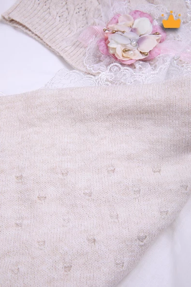 Babyhola Triko Battaniye Kundak Tokası Pamuk Örtü Bere 4'lü Kutulu Set Bebek Hediyesi 12799 - 9