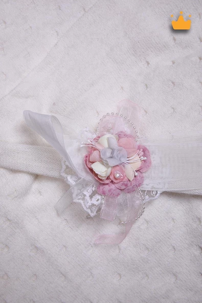 Babyhola Triko Battaniye Kundak Tokası Pamuk Örtü Bere 4'lü Kutulu Set Bebek Hediyesi 12799 - 8