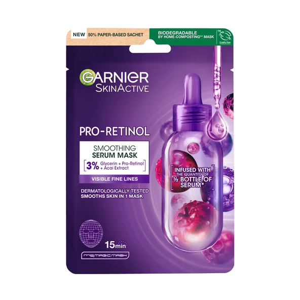 Garnier Pro-Retinol Pürüzsüzleştirici Kağıt Maske - 2