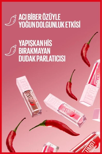 Maybelline New York Lifter Plump Dudak Parlatıcısı - Peach Fever 005 - 6