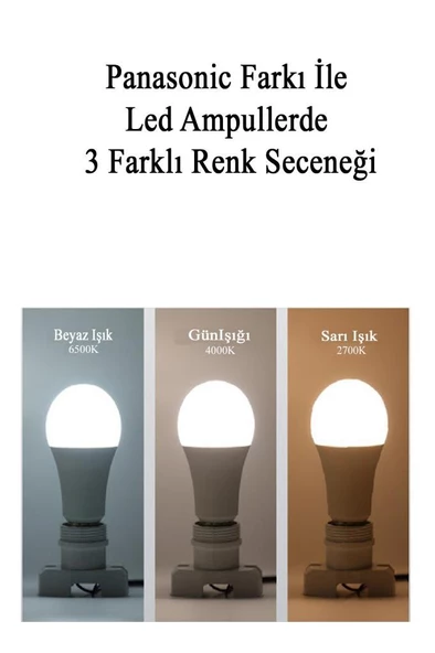 Panasonic 14W (100W) Led Ampul 2700K - Sarı Işık E27 Led Lamba - 7