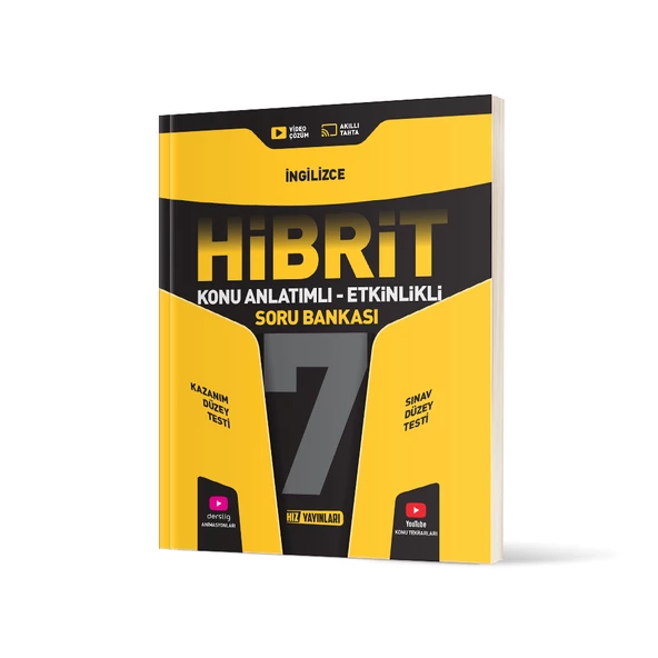 HIZ 7.SINIF HİBRİT İNGİLİZCE KONU ANLATIMLI ETKİNLİKLİ SORU BANKASI