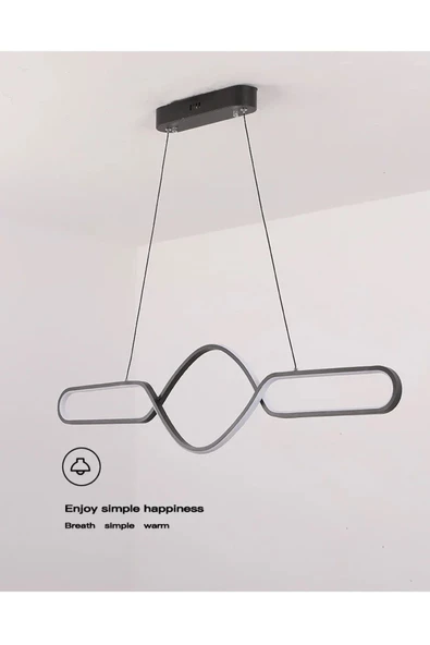 Neo / Sarkıt Avize / 90 cm / 3 Renk Işık / Antrasit Gövde / 3 Yıl - 4
