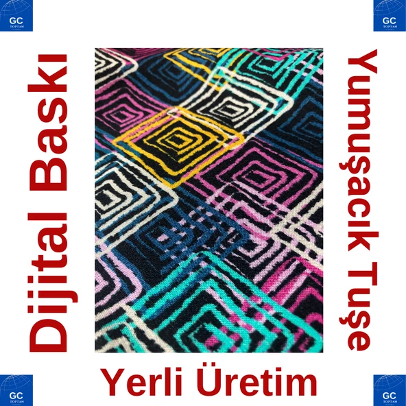 DAXCIL FULAR/BANDANA DİJİTAL BASKI  50 CM X 50 CM DX-019