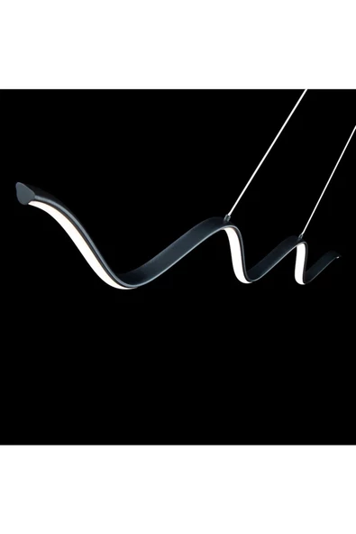 Sajdova / Sarkıt Avize / 100 cm / Antrasit Gövde / 3 Renk Işık - 3
