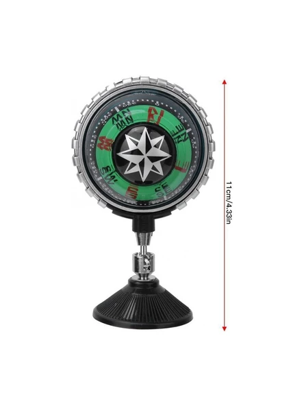 Araba Içi Torpido Üstü Vantuzlu Elektrikli Yeşil Işıklı Pusula Göstergesi - Resim 2