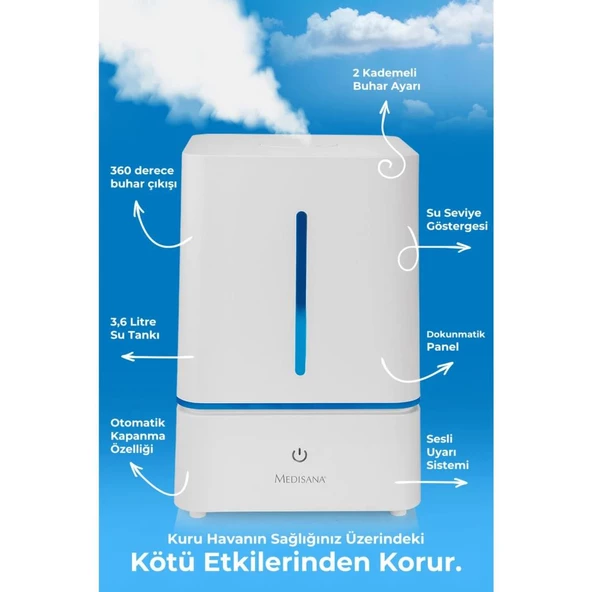 Medisana 40014 Hava Nemlendirme Cihazı - Resim 4