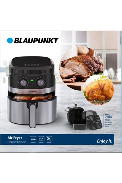 Blaupunkt A5550 Taste Master Air Fryer 5.5 lt Yağsız Fritöz